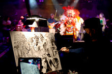 Load image into Gallery viewer, Big Chief John&#39;s Mardi Gras Indian Experience featuring The Original Wild Tchoupitoulas &amp; Russell Batiste - Original Painting
